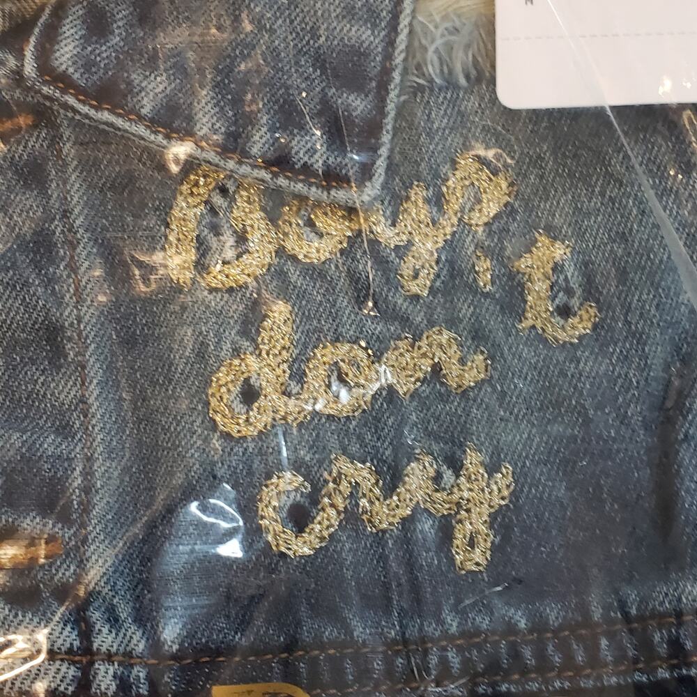 Sandrine Rose x Free People Boys Don't Cry Boyfriend Jean‎ Jacket Size Medium - Picture 4 of 6